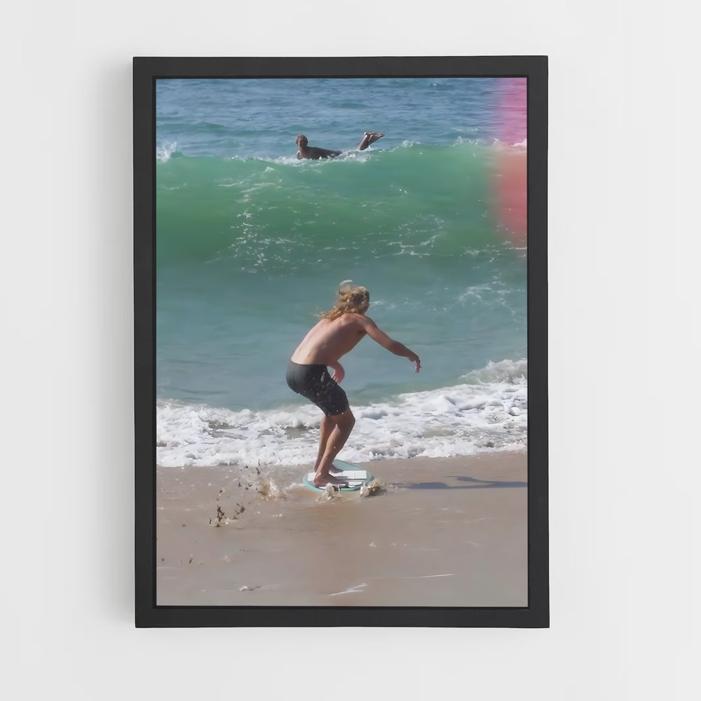 Poster Surfing Vibes – affiche Skimboard (vue 2)